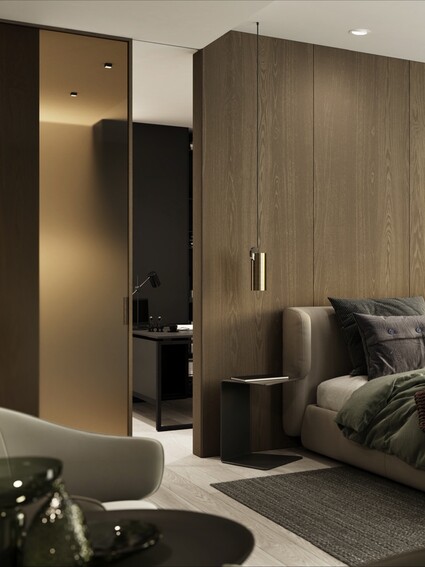 Když ložnice přestává být jen ložnicí. Dveře IDEA na posuvném …