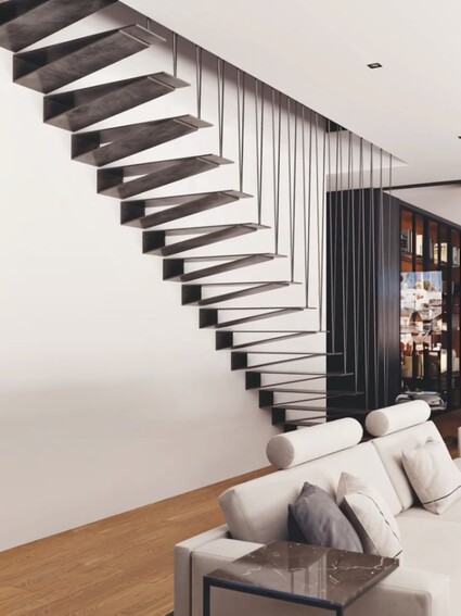 Schodiště SPIRIT stojí na lehkosti. Jemná konstrukce a&nbsp;&hellip;