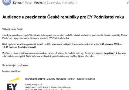 Největší odměnou v podnikání nejsou medaile ani titulky. Je&nbsp;&hellip;