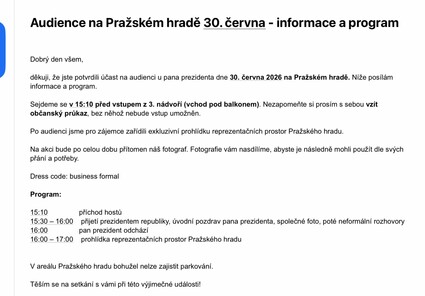 Za pár dní mě čeká setkání, které pro mě znamená mimořádně&nbsp;&hellip;