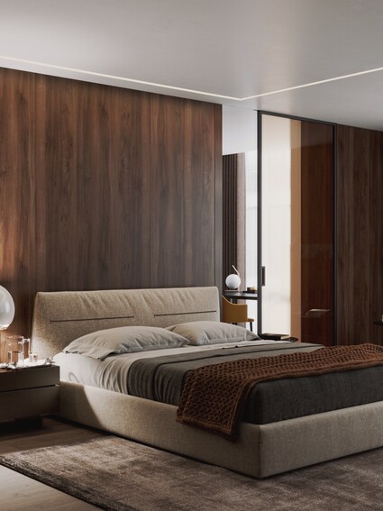 Ložnice, kde dveře neruší. Jen hlídají klid. Dveře IDEA …