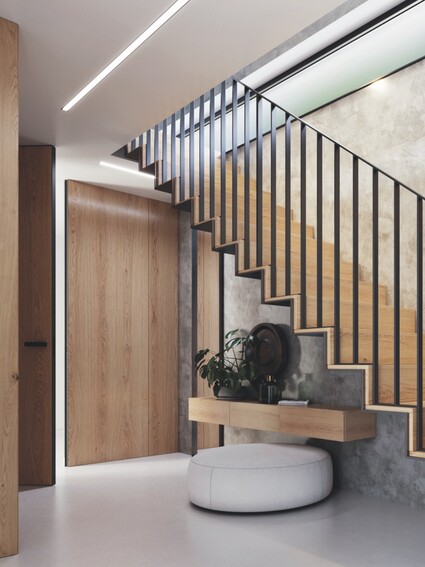 Schodiště SLIMWOOD není dominantní prvek. Je to nenápadný …