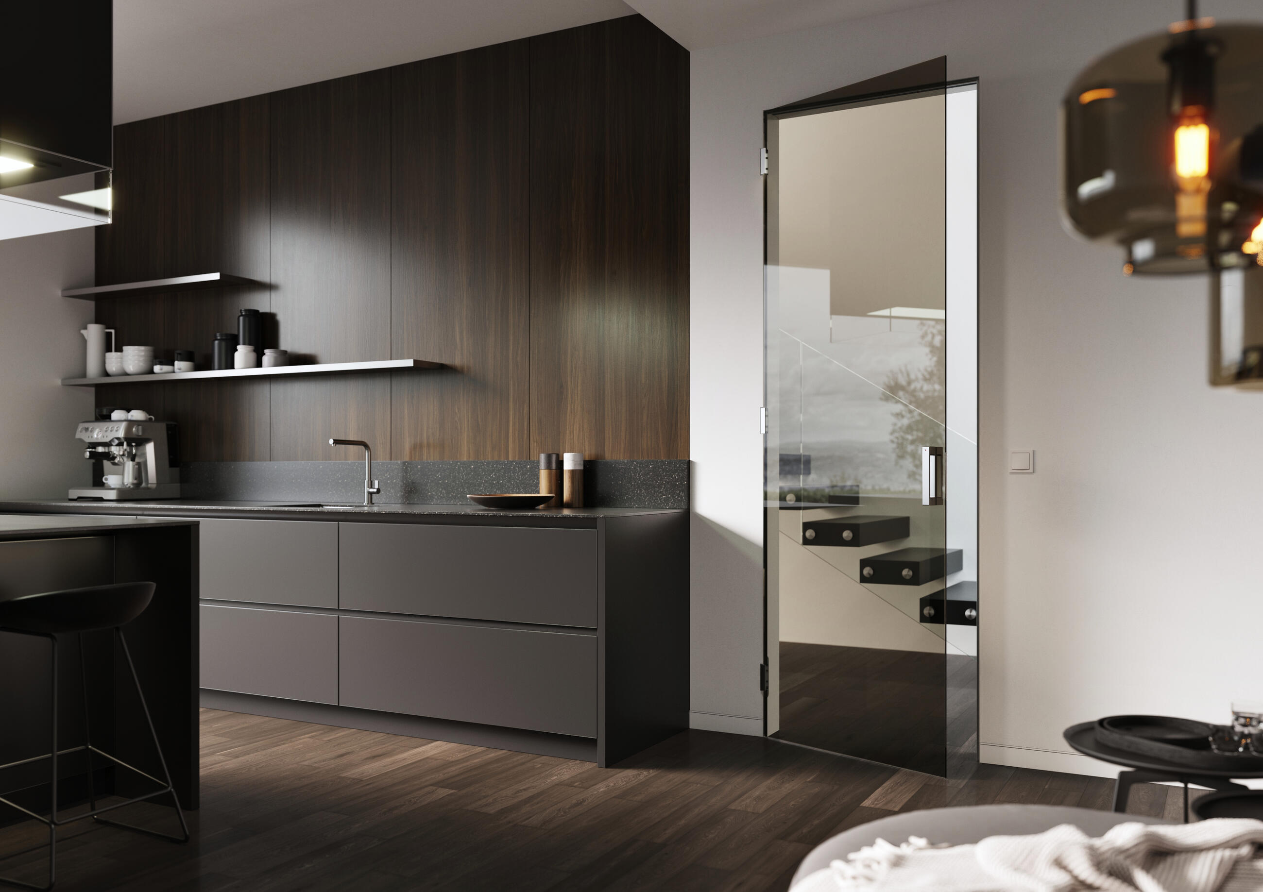 Skrytá zárubeň Aktive glass