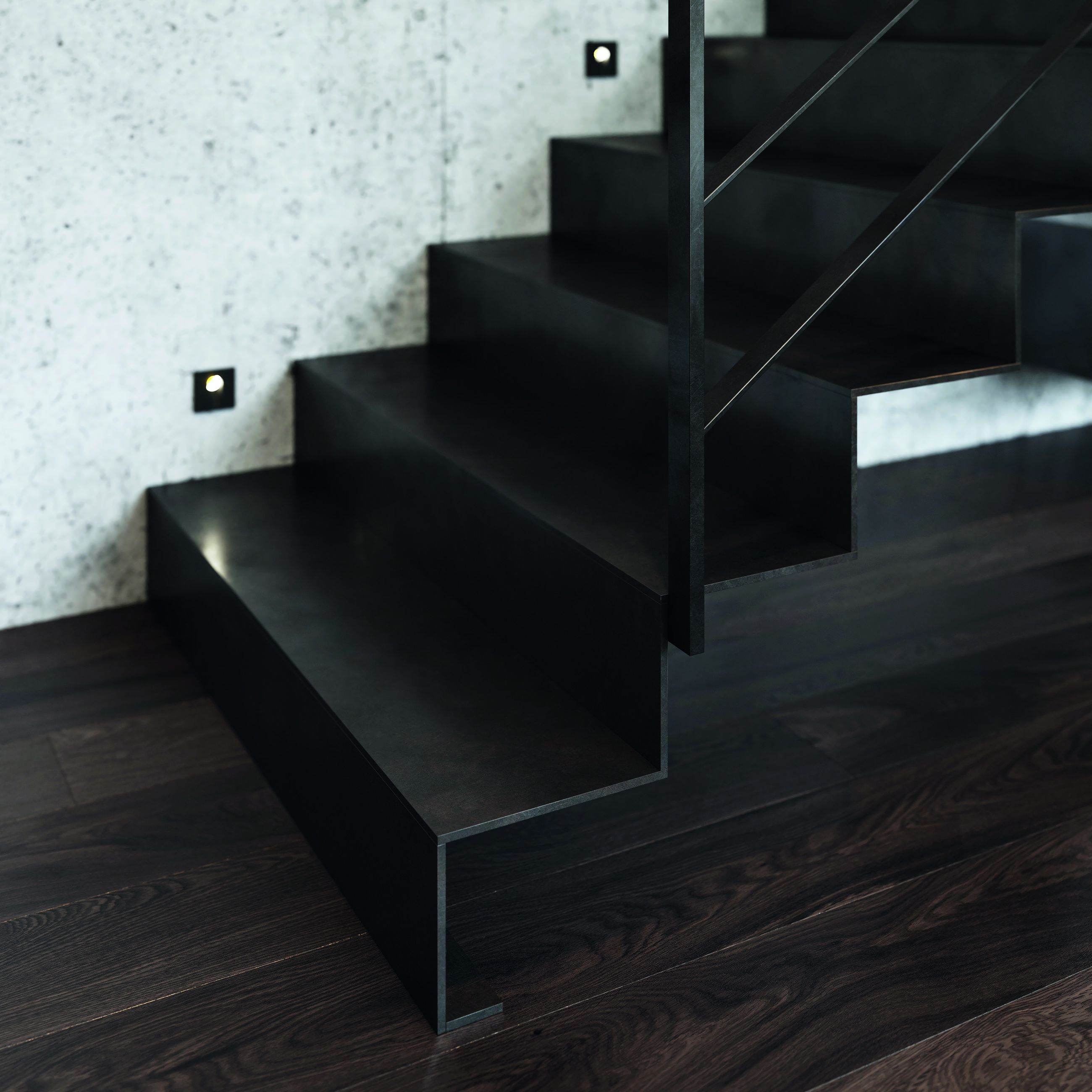 Svařované ocelové interiérové schodiště