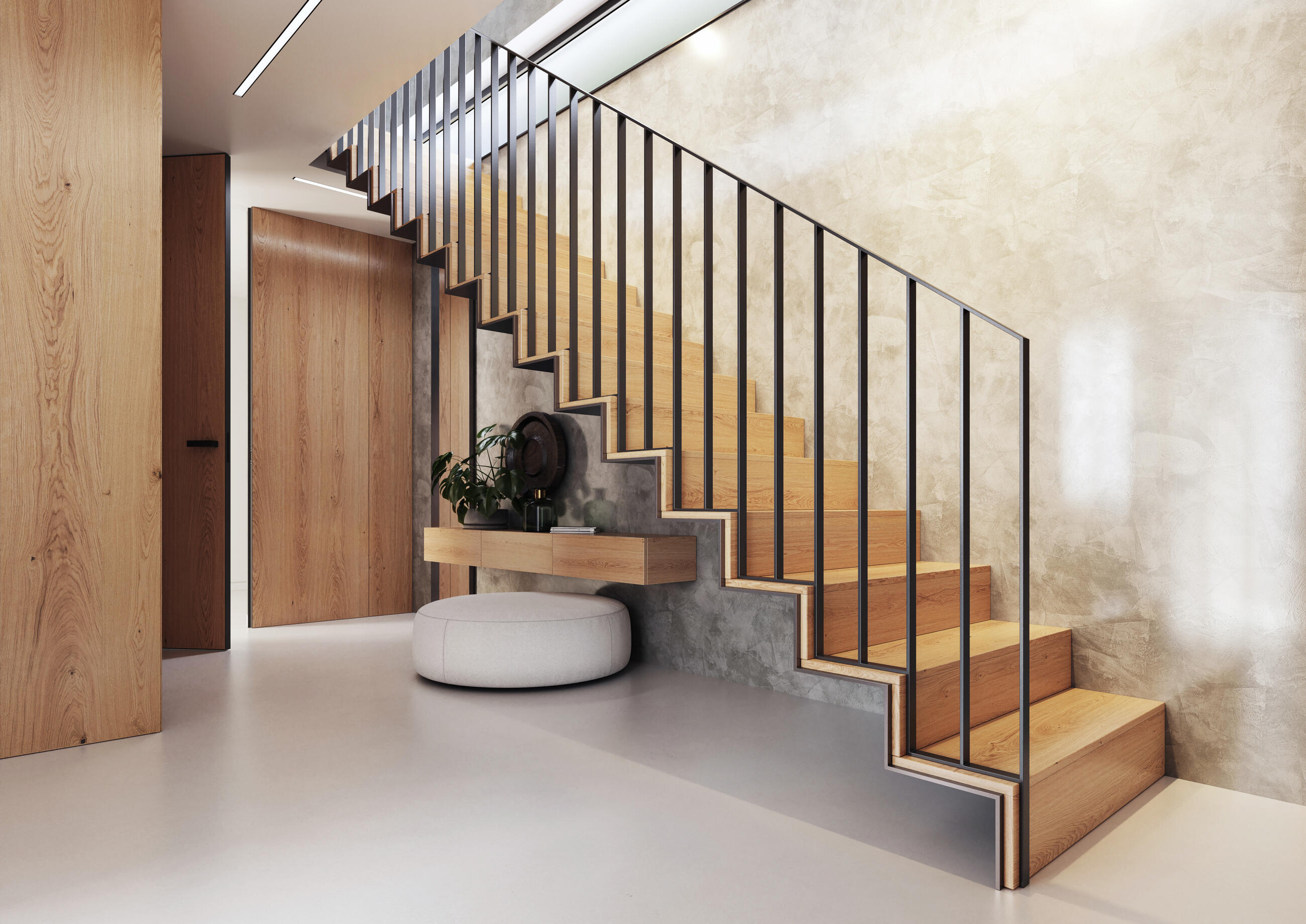 Interiérové schodiště Slim Wood
