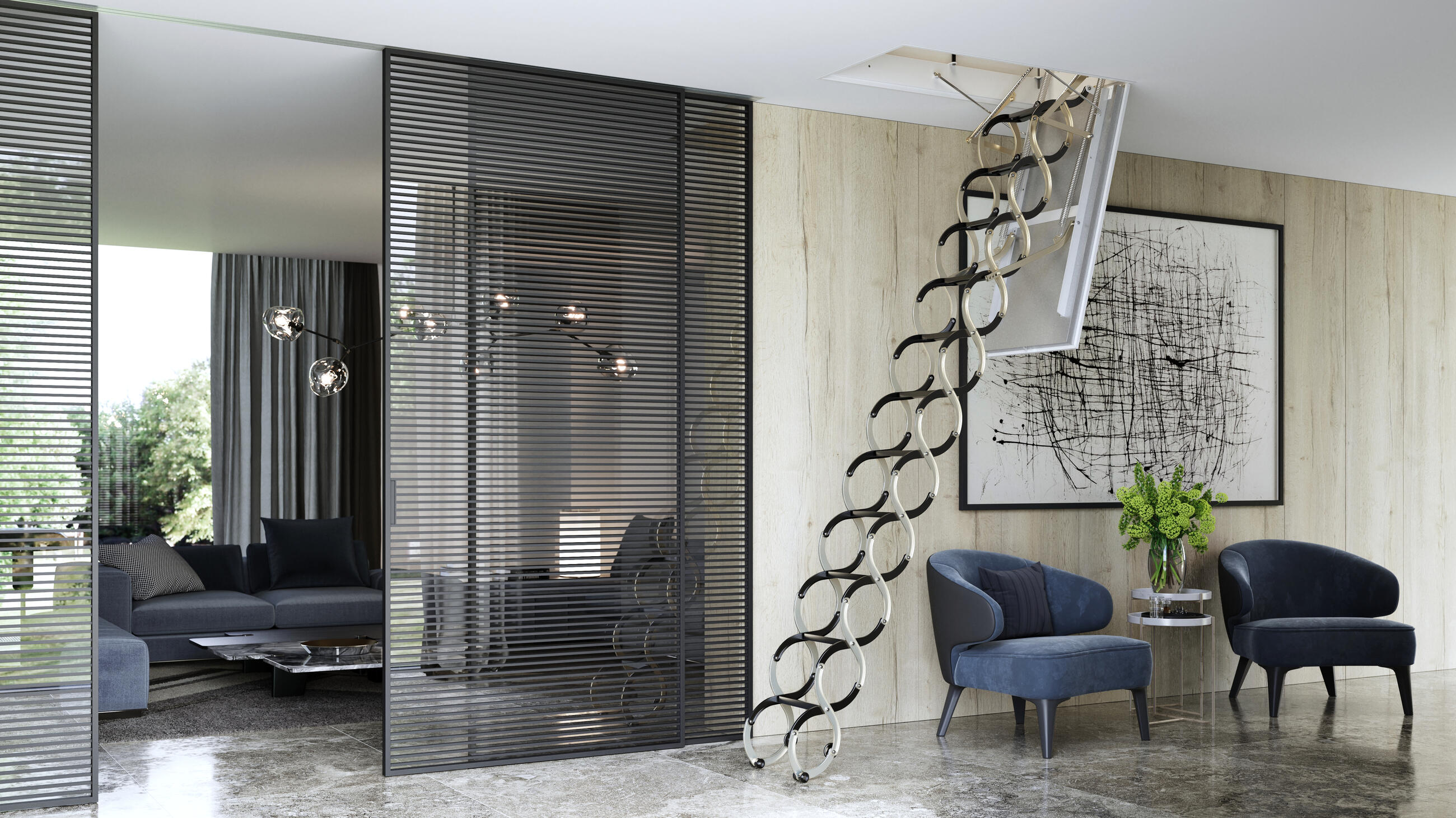 Protipožární půdní schody Lusso PP